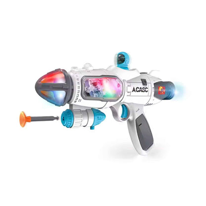 Toybot Space Gun Toy for Kids with Light, Music & Smoke Spray 3+Ages