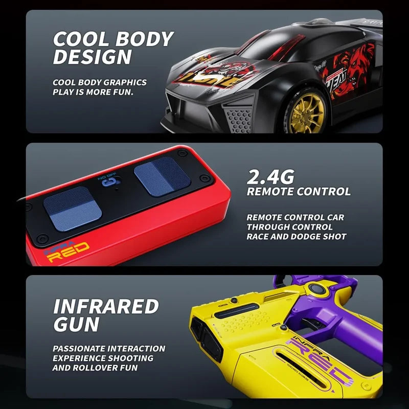 Infrared Laser Shooting Remote Control Racing Car