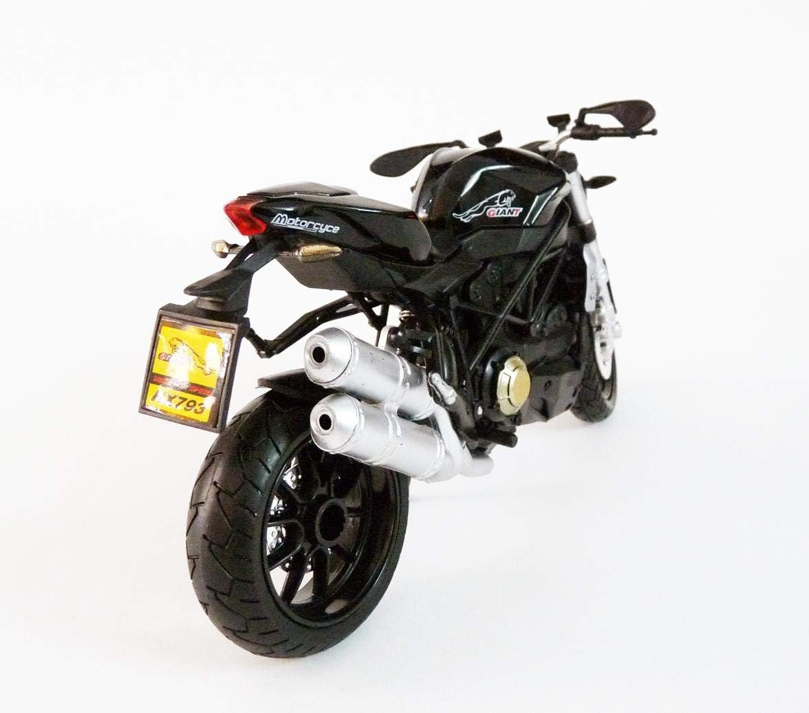 Race Motorcycle Model 1:12 Scale - Black