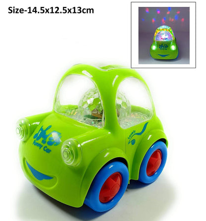 Smart Picks 360 Degree Rotating Car with Light and Sound, Pull Back Toy Car for Kids