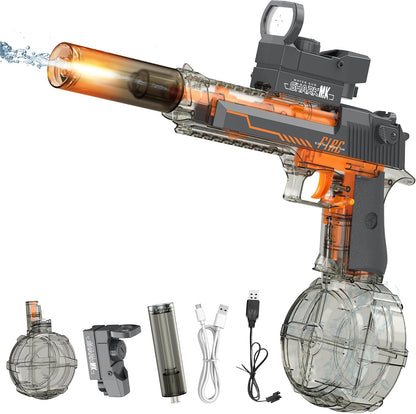 Electric S200s Rapid Water Shooting Gun With Light Muzzle