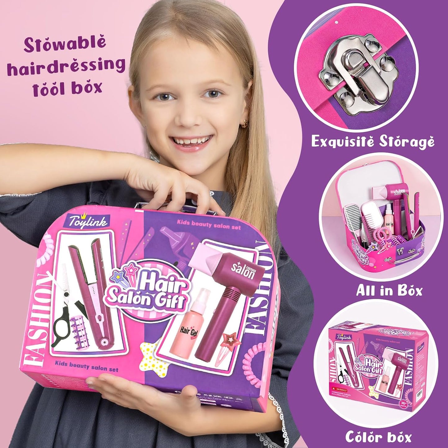 Toylink Hair Salon Pretend Play Toys for Girls
