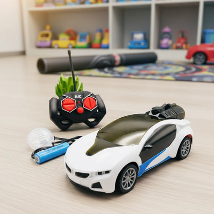 Remote Control 3D Smoke Car with Flashing Light, Radio Control Race car for Kids Boys