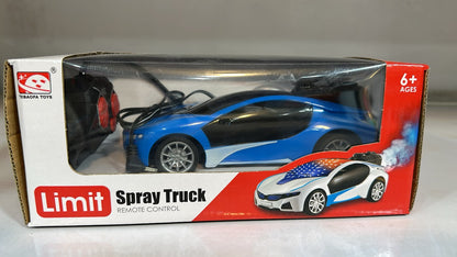 Remote Control 3D Smoke Car with Flashing Light, Radio Control Race car for Kids Boys