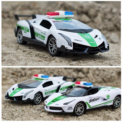 RC Police Car Multicolour 28cm Pack of 2