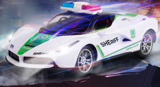 RC Police Car Multicolour 28cm Pack of 2